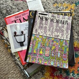 Stack of old magazines